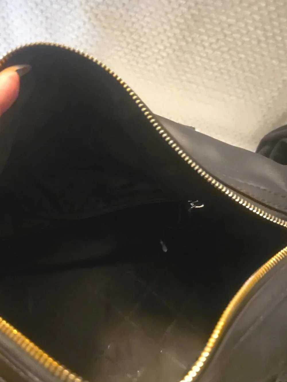 Michael Kors Black and Gold Logo Satchel